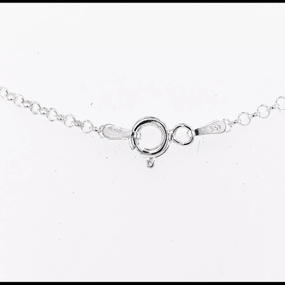 LOVE Name Plate Necklace Pendent in Silver 925 - Picture 7 of 7